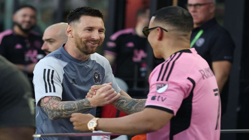El encuentro viral entre Lionel Messi y Daddy Yankee en un juego del Inter Miami
